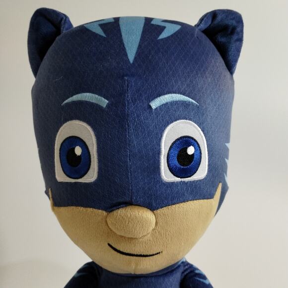 PJ Masks Cat Boy BlueHero Plush Cartoon Stuffed Toy Bed Pillow Deco Frog Box 22" - Picture 2 of 9